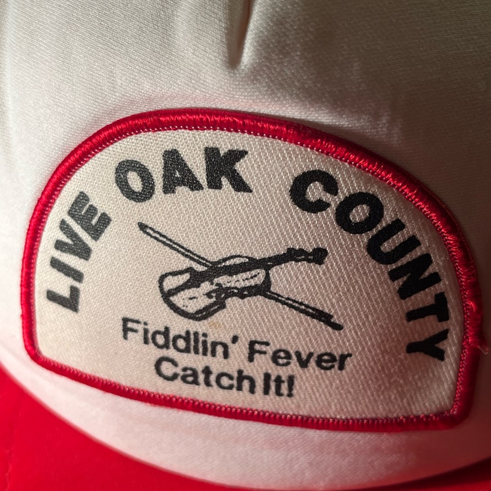 1984 Live Oak County Texas Fiddlin’ Fever Catch It VTG Cap Hat Music SnapBack
